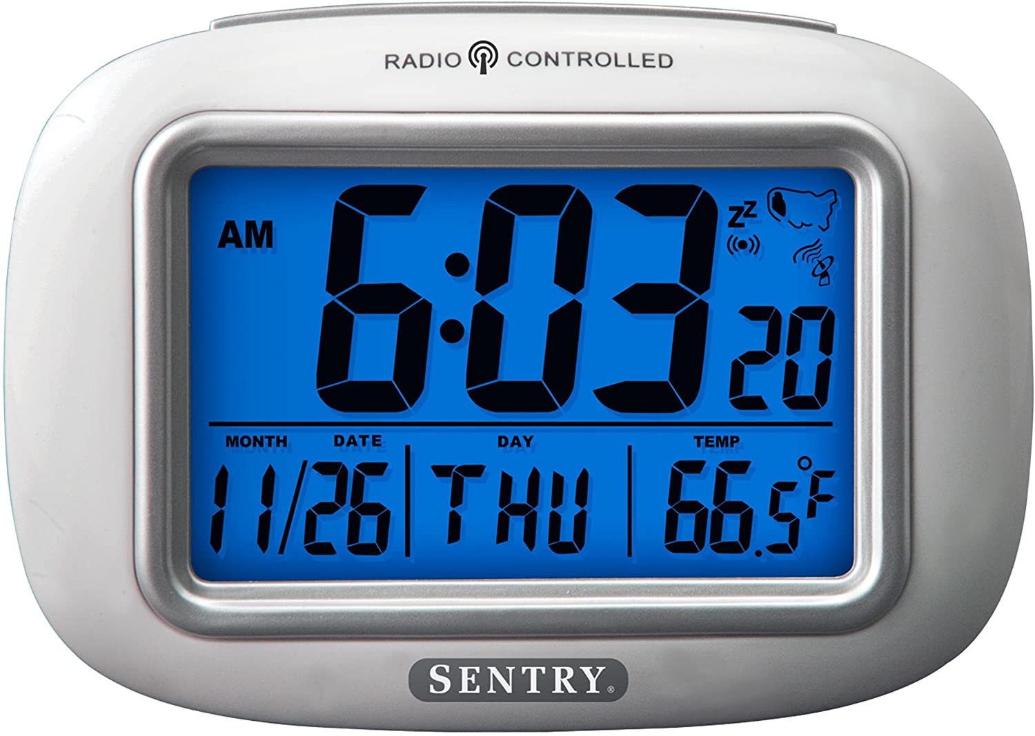 Sentry ATC30 Radio Controlled Atomic Weather Alarm Clock eBay