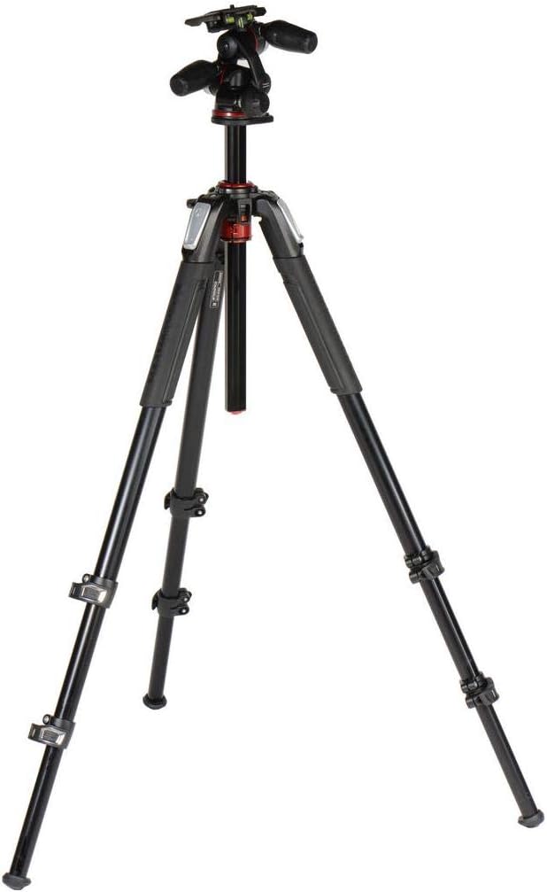 Manfrotto MK055XPRO3-3W 055 Kit 3-Section Horizontal Column Tripod