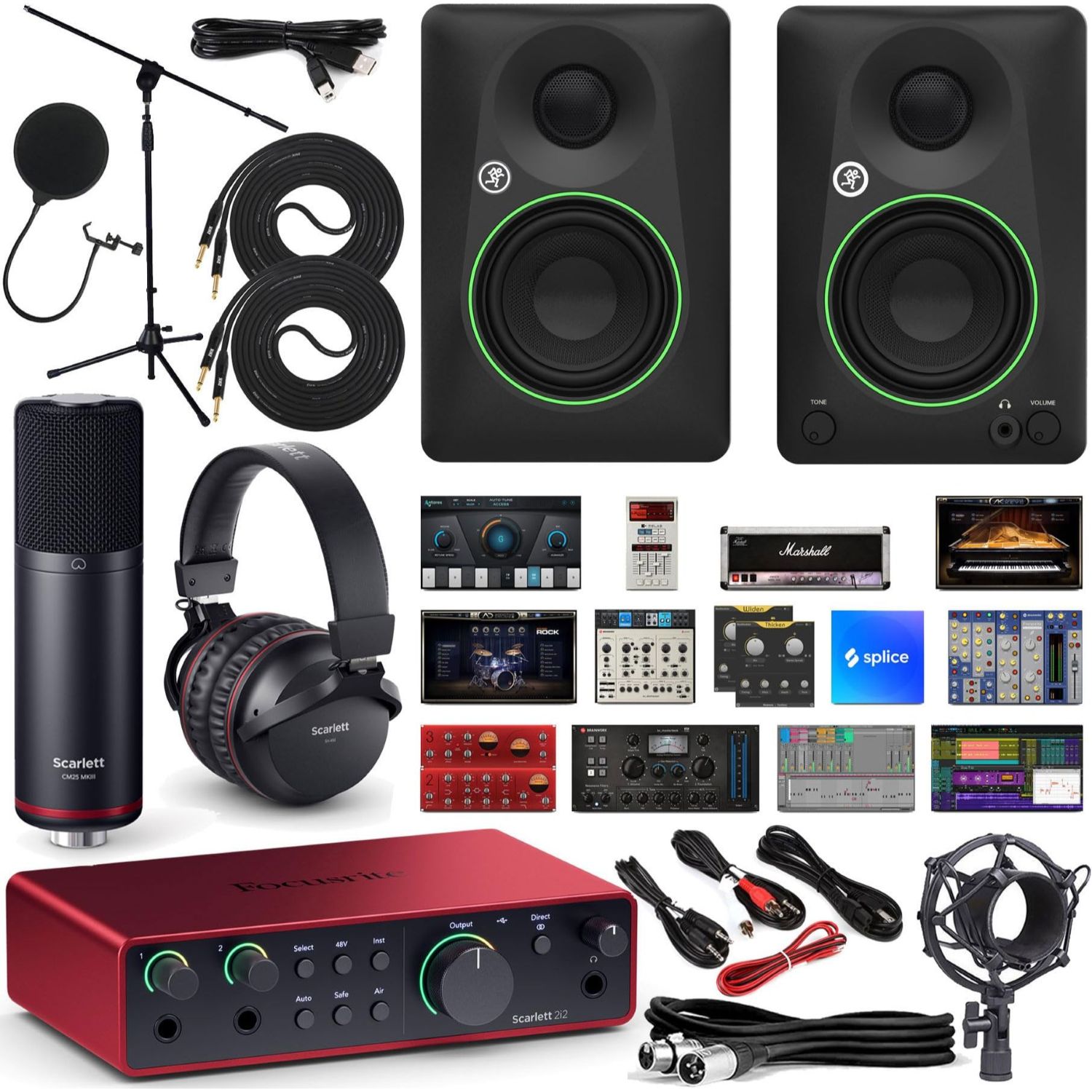 Scarlett 2i2 Studio Pack(gen3)　Focusrite Focusrite Scarlett 2i2 Studio 3rd Gen USB Audio Interface Bundle