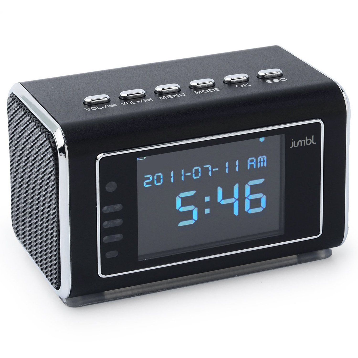 Jumbl™ Mini Hidden Spy Camera Radio Clock w/Infrared Night Vision